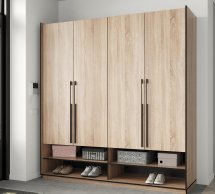 Шафа Морелі R-0007 Рамо 4 дверна сонома з полицями 197см