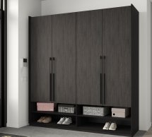 Шафа Морелі R-0007 Рамо 4 дверна венге з полицями 197см