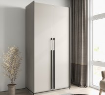 Шкаф Морели R-0014 Рамо 2 дверный кашемир со штангой 100 см