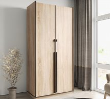 Шкаф Морели R-0014 Рамо 2 дверный сонома со штангой 100 см