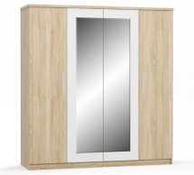 Шкаф 4Д Mebel Service Маркос 4 дверный дуб самоа 201 см