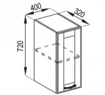 Тумба верхня В 40 Домініка