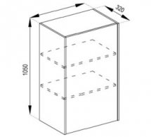 Тумба верхня В 50 1Д Графіті