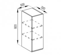 Тумба верхня В 50 (h-920) Тіна