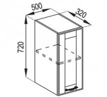 Тумба верхняя В 50 Доминика