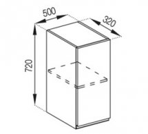 Тумба верхня В 50 Тіна