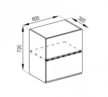 Тумба верхня В 60 Б Мілана