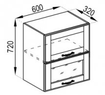 Тумба верхня В 60 БСк Домініка