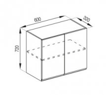 Тумба верхня В 60 Мілана
