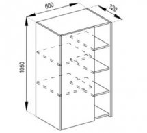 Тумба верхня В 60 П 1Д Графіті