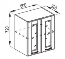 Тумба верхня В 60 Ск Домініка