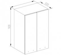 Тумба верхня В 60 (h-920) Софі