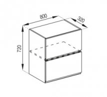 Тумба верхня В 80 Б Тіна