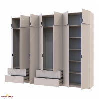 Шафа для одягу Дорос Лукас кашемір 7 дверна 300 см