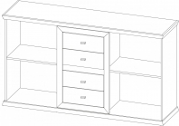 Комод 2Д4Ш Орегон