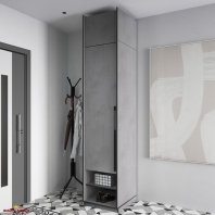 Шафа Морелі R-0001 Рамо 1 дверна бетон тефра 52 см