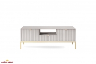 Тумба под телевизор Серый/Золотые ножки RTV154 Nova