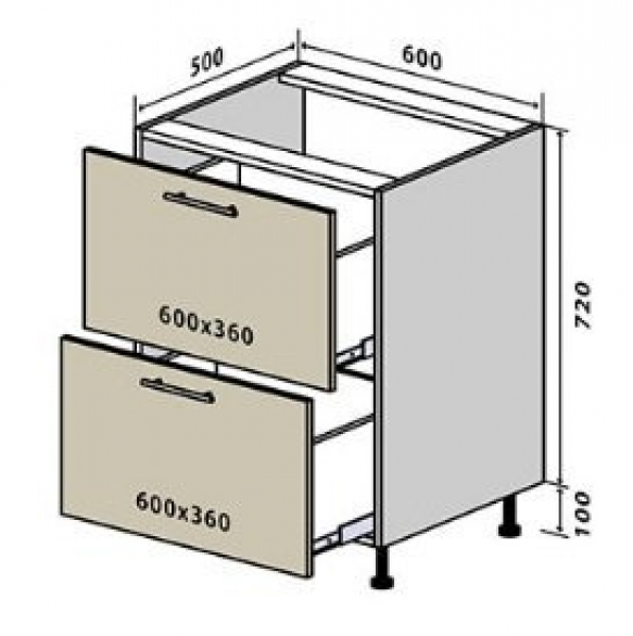 №10 Низ 60-82 (1+1) Квадро / Кредо Люкс