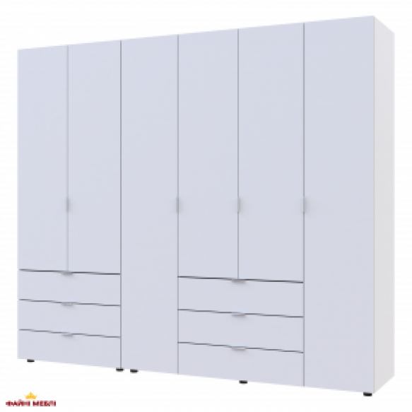 Шафа Дорос Гелар білий 6 дверна 232,5 см
