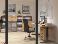  Стіл письмовий кутовий BIU/140/90/B/P Space office 