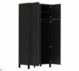 Шкаф BRW Poland SZF/100/200/60/6 Modeo 2 дверный графит 100 см