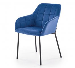 Стул K-305 синий/черный