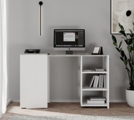 Тумба-трансформер Dolli Белый бриллиант/Ателье светлый