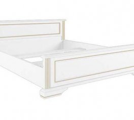Ліжко двоспальне Гербор 180 Вайт ДСП біле без вкладу