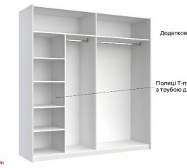 Шкаф 4дв Миромарк Энни 4 дверный черный 183 см