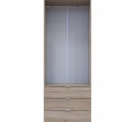 Шкаф для одежды Дорос Гелар дуб сонома 2-х дверный 77,5 см