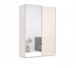Шкаф-купе с зеркалом Миромарк Лилу 2 дверный кашемир 150 см