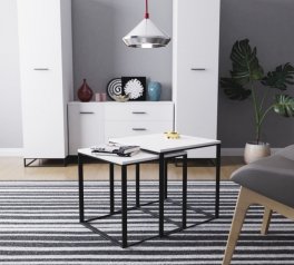 Стол журнальный 2 в 1 Ascet Белый