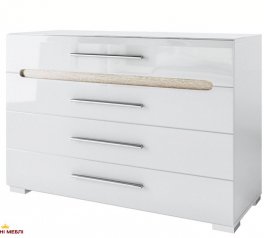 Спальня Bianko/Б'янко Світ меблів №2 з дзеркалом та шафою 4S