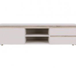 Тумба под ТВ RTV1K2So 1-дверная с 2 ящиками Лаундж Кашемир / Дуб сонома