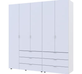 Шкаф Дорос Гелар белый 5 дверной 193,7 см