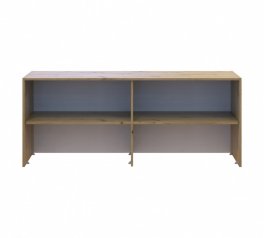 Антресоль высокая Дорос Ронди кашемир 3-дверная 121 см