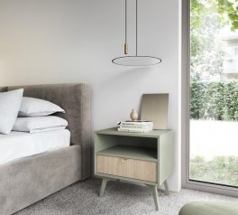 Тумба приліжкова евкаліпт/ялиця сканді Forest S54