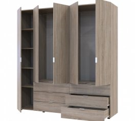 Шкаф Дорос Гелар дуб сонома 5 дверной 193,7 см