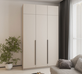 Шкаф Mebelstar Оскар трехдверный с антресолью Кашемир 150 см