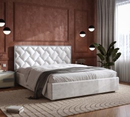 Ліжко м'яке двоспальне Arbordrev Ілюзія з підйомним механізмом та нішею для білизни