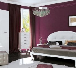 Модульная спальня Imperiya/Империя Миромарк Белый глянец