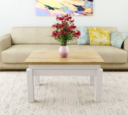 Стіл-трансформер B-Fly Дуб крафт золотий/Білий