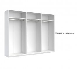 Шкаф 6Дв с зеркалом Миромарк Асти 6 дверный дуб крафт 275 см