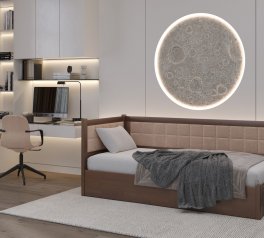 Кровать детская Щит бука Лев Милвоки с подьемным механизмом