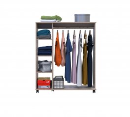 Гардеробная стойка Д1 дуб сонома