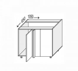 Секция нижняя УголН 90° 1050х650/820 1дв Глори