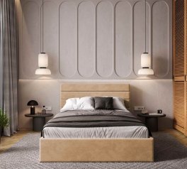 Ліжко м'яке Віоріна деко Street / Стріт з підйомним механізмом