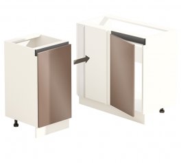 Тумба нижня Н100х60.85.1Д кут.Мийка Gola ручка Фарбований Високий Глянець