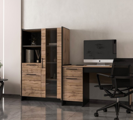 Вітрина низька 1D1W1S дуб вотан Amino