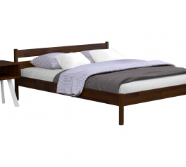 Ліжко двоспальне дерев'яне Естелла Нота Бене 160 см Щит бука